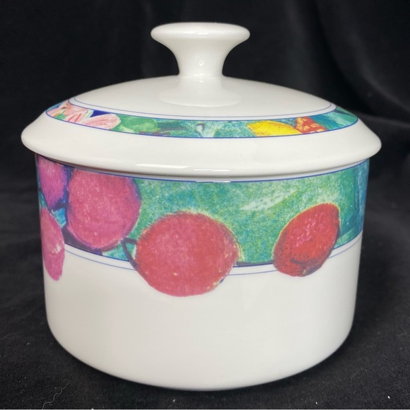 EUC, Mikasa Maxima Fine China Exotic Garden Covered Sugar Bowl - Picture 3 of 14